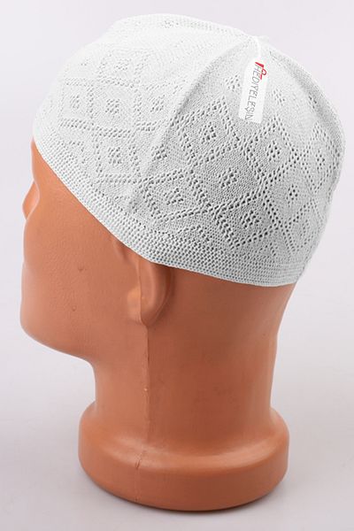Hediyeleşin Skullcap, Prayer Skullcap, Machine Knitted Flexible Skullcap - 24 Pieces