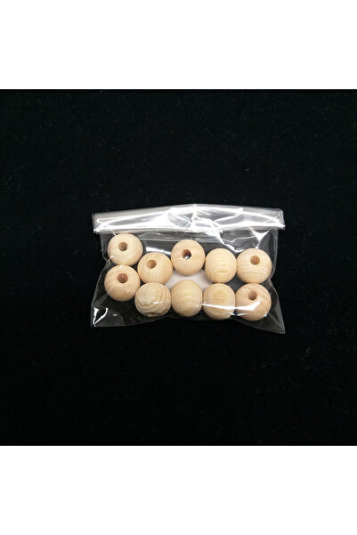 hobimon Mărgele din lemn de 14 mm - 10 buc