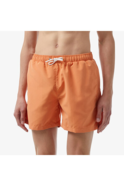 Lacoste Erkek Baskılı Turuncu Mayo Şort