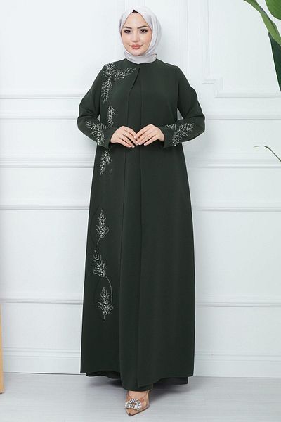 hafsamina Φόρεμα Mother Stone Φόρεμα Χακί HM2350