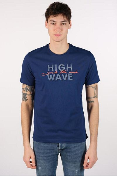 Arma Ανδρικό μπλουζάκι Indigo Plus Size Crew Neck Y 22374868301