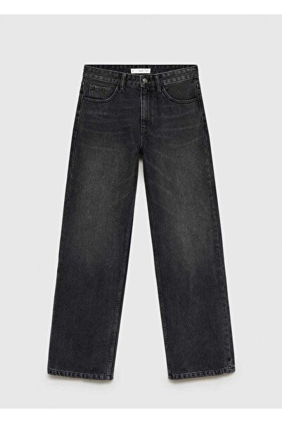 MANGO Woman Orta Bel Düz Kesim Jean