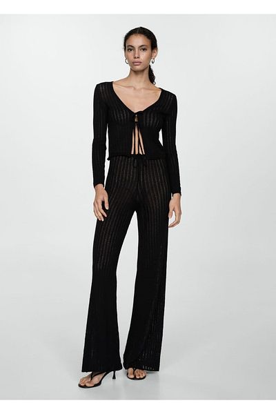 MANGO Woman Vineyard Detailed Knitwear Cardigan
