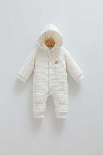 Caramell 01-12 Months Ecru Color Unisex Dear Jumpsuit