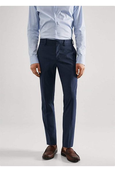 MANGO Man Látkové kalhoty Super Slim Fit