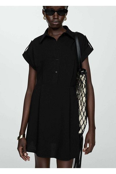 MANGO Woman Short Shirt Dress