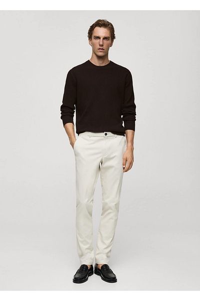 MANGO Man Geflochtener Pullover aus Baumwollstrick