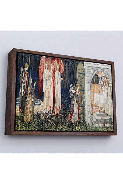 Oxyteez Ζωγραφική William Morris Holy Grail με ξύλινο πλαίσιο-7033