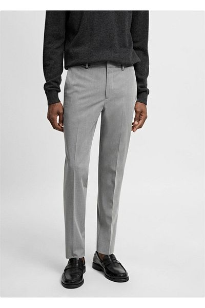 MANGO Man Super slim fit stretch fabric fabric pants