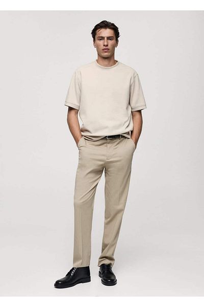 MANGO Man T-Shirt aus Sweatshirt-Stoff mit normaler Passform