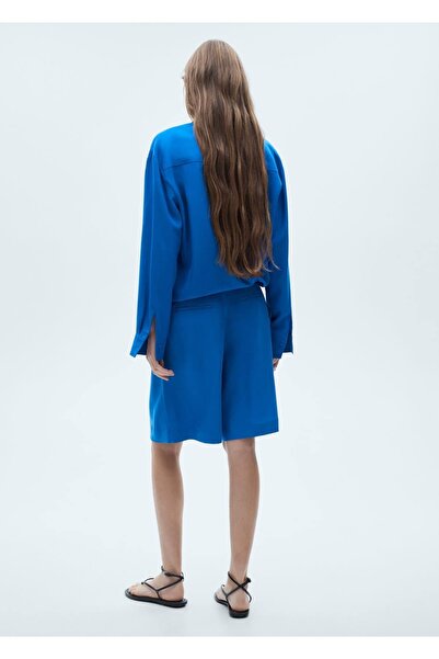 MANGO Woman Pensli lyocell Bermuda şort