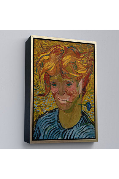 Oxyteez Vincent Van Gogh cu cadru din lemn - Tablou de băiețel cu sunătoare a...