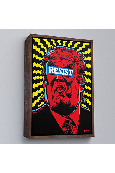 Oxyteez Επιτραπέζιο Ξύλινο Πλαίσιο Ανθρωποκτόνος Ντόναλντ Τραμπ Ανθρωποκρατισ...
