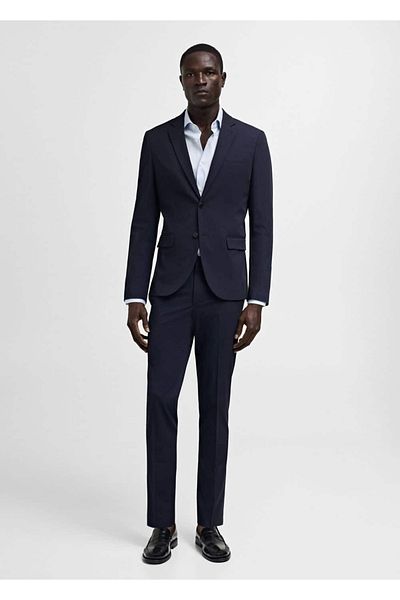 MANGO Man Blazerjacke aus Stretchgewebe in Super Slim Fit