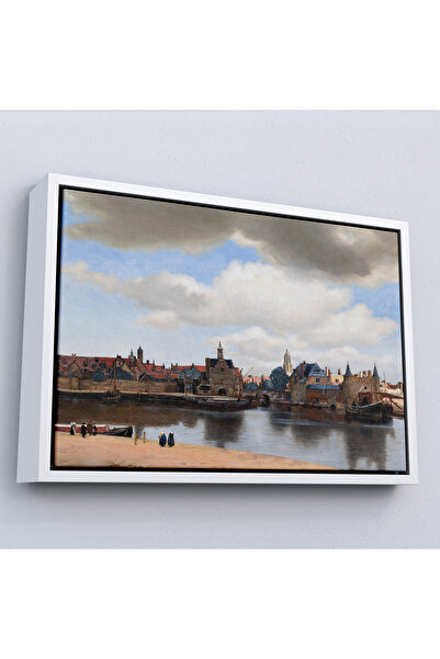 Oxyteez Ξύλινο πλαίσιο Johannes Vermeer - Τοπίο Delft σε πίνακα - View Of Del...