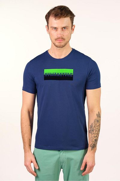 Arma Ανδρικό μπλουζάκι Indigo Crew Neck Y 22344450101