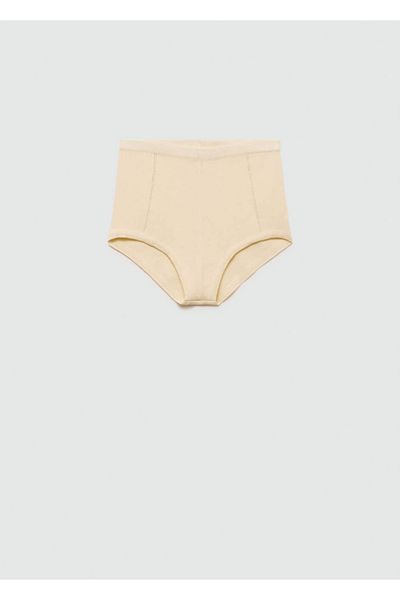 MANGO Woman Tricotage Underwear with Decorative Stitching