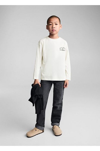 MANGO Kids Gemustertes Langarm-T-Shirt