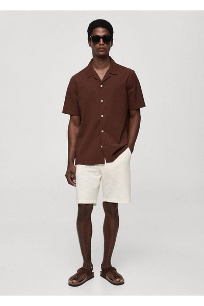 MANGO Man Bermudashorts aus Baumwolle mit Kordelzug