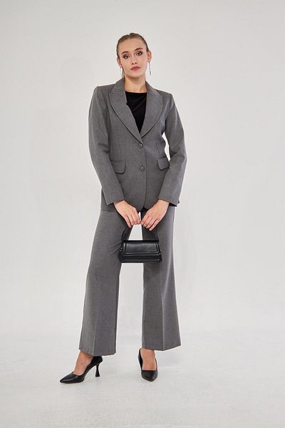 LOVELF Set cu 2 nasturi cu model de flanel negru