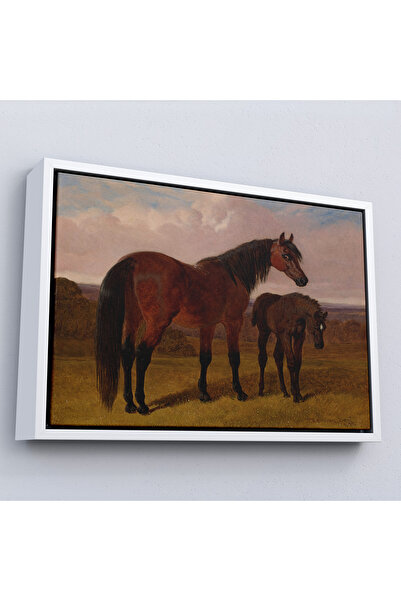 N NOXXO Tablou de cămilă și tablou din lemn-7047