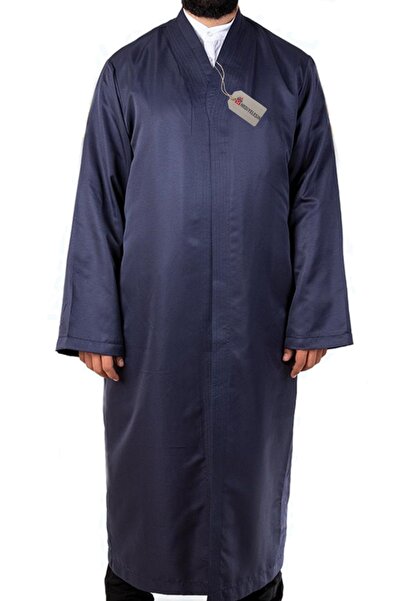 Hediyeleşin Тъмносин халат с яка Бухара