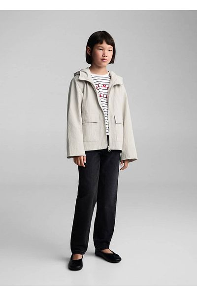 MANGO Kids Wasserdichte Jacke mit Kapuze