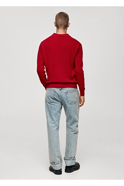 MANGO Man Polo Collar Sweater