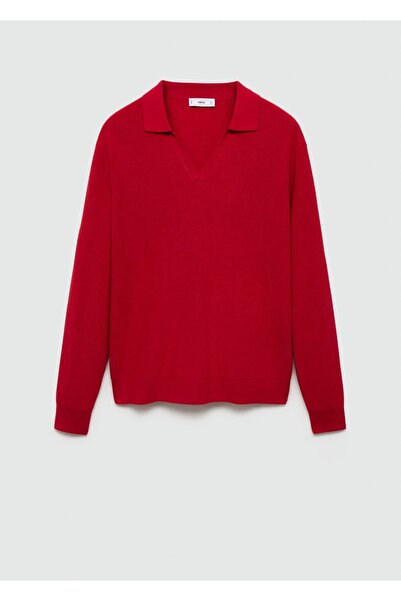 MANGO Man Polo Collar Sweater