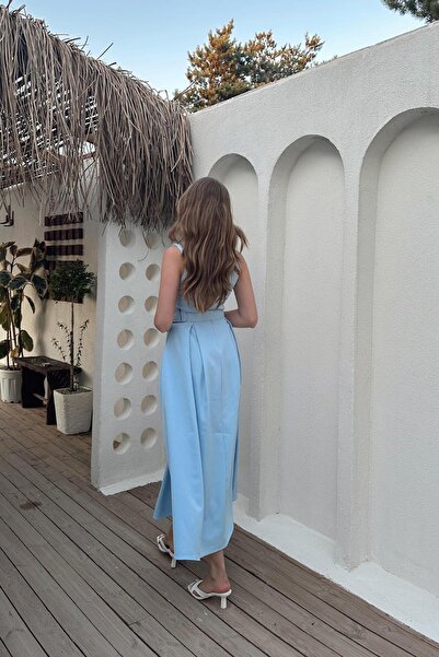 Elbee Fashion Woman Šaty s ohlávkovým výstřihem