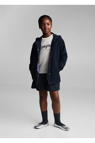 MANGO Kids Μπουφάν με κουκούλα