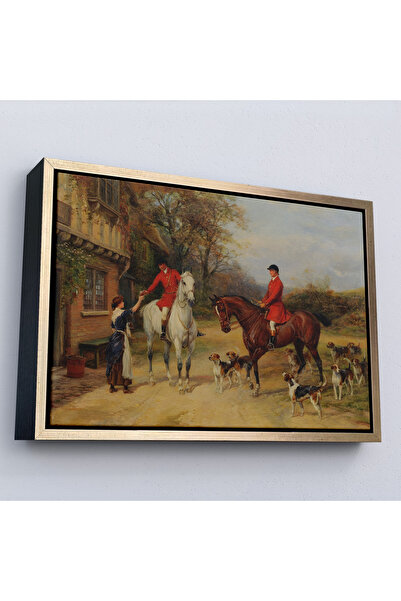 Oxyteez Tabloul Heywood Hardy al satului britanic cu rame din lemn-7017