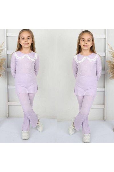 KOKOŞ BEBEK Σετ με λεπτομέρεια με βολάν γιακά |   Ανάμεσα στα 4/4
