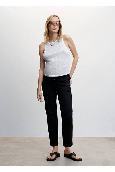 MANGO Woman Schwangere Jeans mit geradem Schnitt