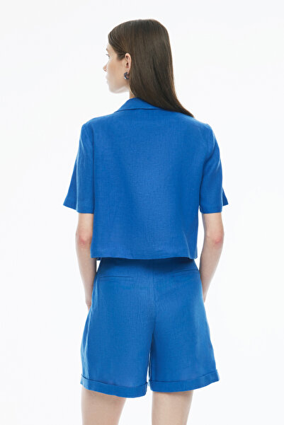 Perspective Γυναικείο μπουφάν Celans Saks Colorful Regular Fit Crop - Μανίκι