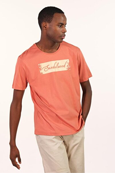 Arma Ανδρικό μπλουζάκι με ροζ λαιμόκοψη Y 22344400401