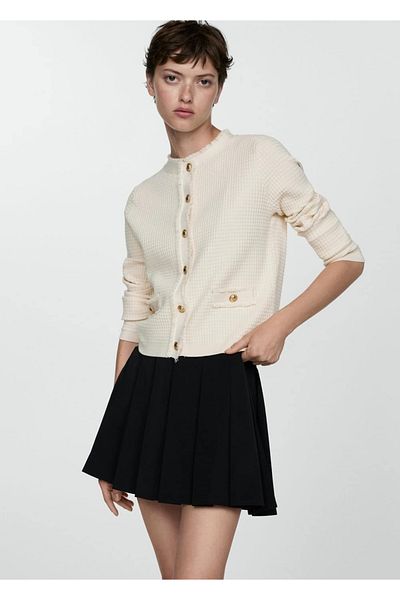 MANGO Woman Buttoned Knitwear Cardigan