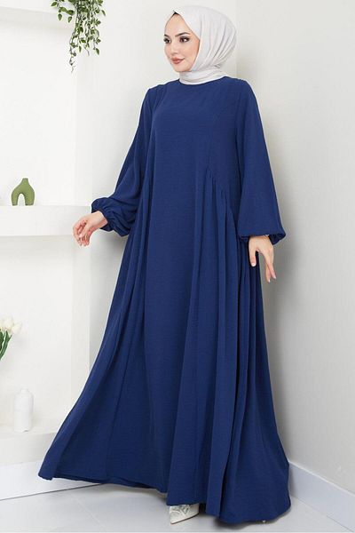 hafsamina Φόρεμα Navy Blue Hijab - Eva Ayrobin HM2454