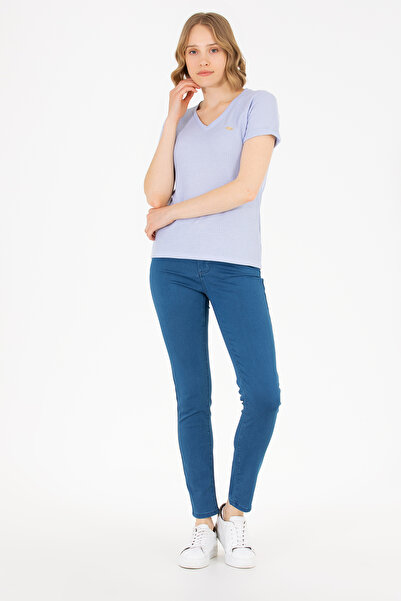 U.S. Polo Assn. Women's Light Blue Toothpick Fit Jean Pants 50263764-Dn0021
