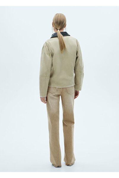 MANGO Woman Danila wideleg orta bel jean pantolon