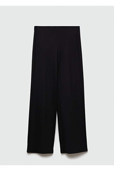 MANGO Woman Düz kesim dökümlü pantolon