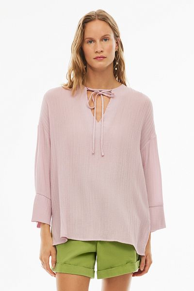Perspective Γυναικεία μπλούζα Dusty Rose Colored Regular Fit - Altres