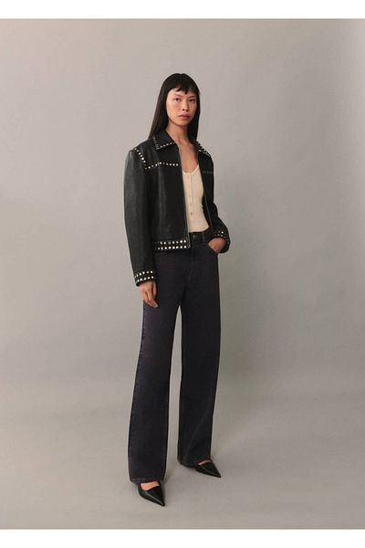 MANGO Woman Miami-Jeans mit geradem Schnitt und mittlerer Taille