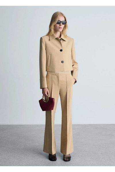 MANGO Woman Σακάκι με κουμπιά