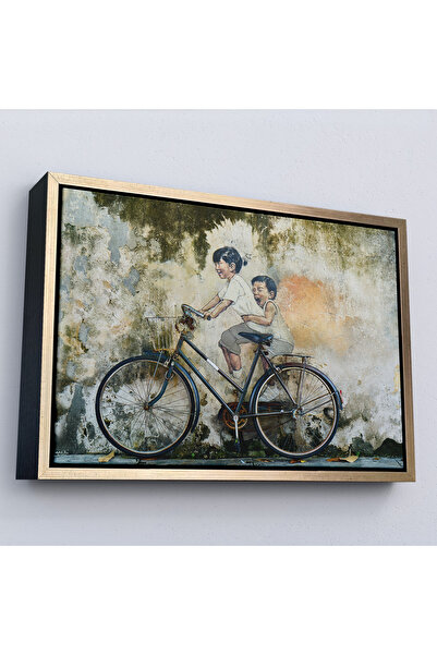 Oxyteez Tablou pentru copii cu graffiti pentru biciclete cu rame din lemn-7241