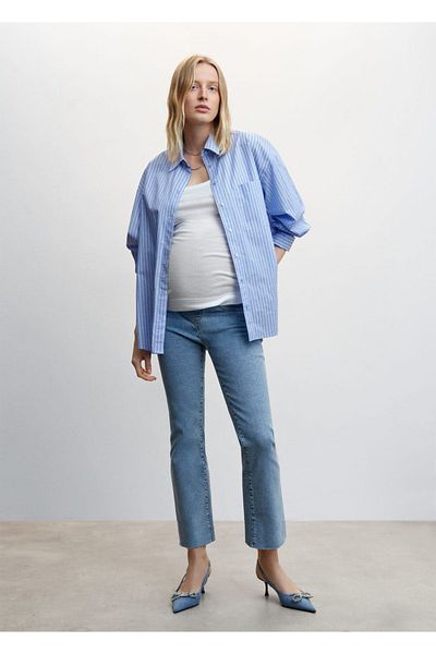 MANGO Woman Blugi de maternitate evazați