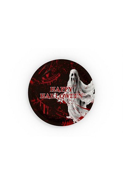 DÜVENCİ TİCARET Halloween Bloody 8-Piece Cardboard Plate