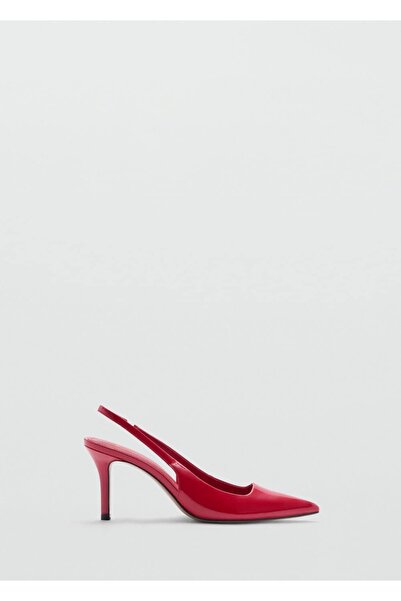 MANGO Woman Rugan görünümlü topuklu ayakkabı