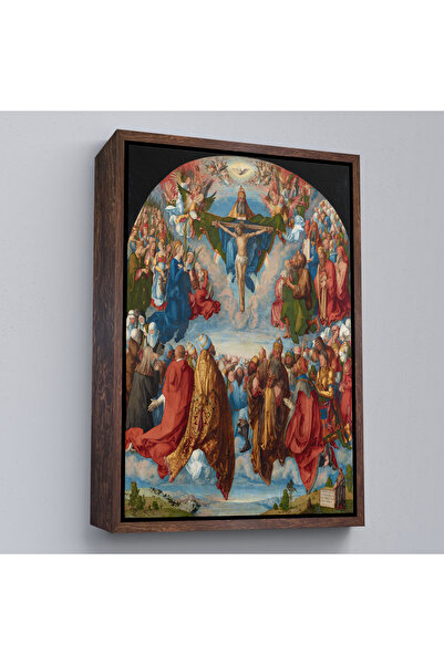 Oxyteez Albrecht Durer cu rama din lemn - Pictură de admirație a Trinității -...