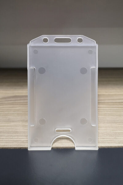 Apptakı Şeffaf Dikey Kart Kabı Kart Kılıfı Yaka Kartı Kart Koruyucu - Krt0023